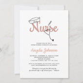 トレンディーバラ金ゴールドナースピン留め式 招待状 (正面)