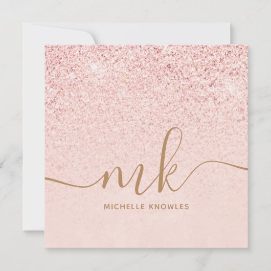 トレンディーバラ金ゴールドファンシーグリッターイニシャルと名前 (正面)