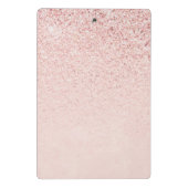 トレンディーバラ金ゴールドファンシーグリッターイニシャルと名前 ミニクリップボード (裏面)