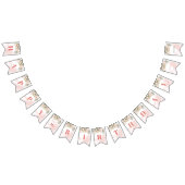 トレンディーバラ金ゴールドフローラセージ16th誕生日パーティー バンティングフラッグ (全)