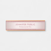 トレンディーバラ金ゴールドプロフェッショナルモダンテンプレート サインプレート (正面)