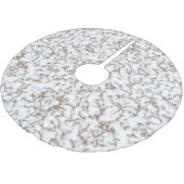 トレンディーバラ金ゴールドマーブルパターン ブラッシュドポリエステルツリースカート (アングル)