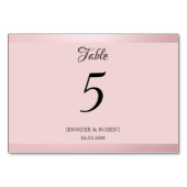 トレンディーバラ金ゴールドモダンスクリプエレガントトテンプレート テーブルナンバー (裏面)