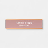 トレンディーバラ金ゴールドモダンプロフェッショナルテンプレート サインプレート (正面)