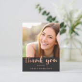 トレンディーバラ金ゴールド卒業写真ありがとう ポストカード (スタンド正面)