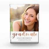 トレンディーバラ金ゴールド卒業写真 フォトブロック (正面)