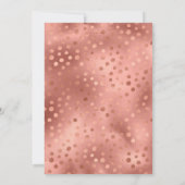 トレンディーバラ金ゴールド及び金ゴールドフローラケーキ切断 招待状 (裏面)