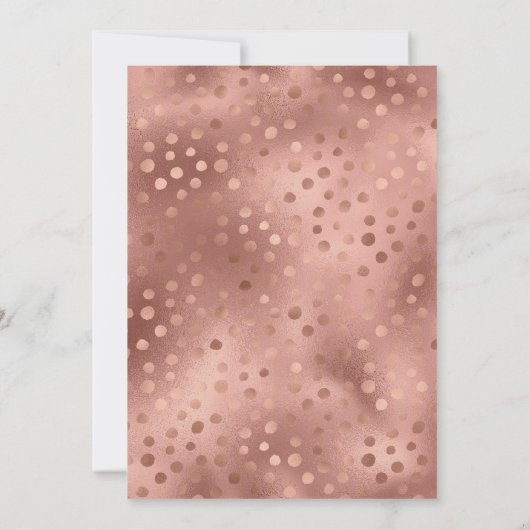 トレンディーバラ金ゴールド及び金ゴールドフローラケーキ切断 招待状 (裏面)