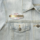 トレンディーバラ金ゴールド幾何大理石 名札 (インサイチュ)