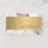 トレンディーバラ金ゴールド幾何大理石 紹介カード (裏面)