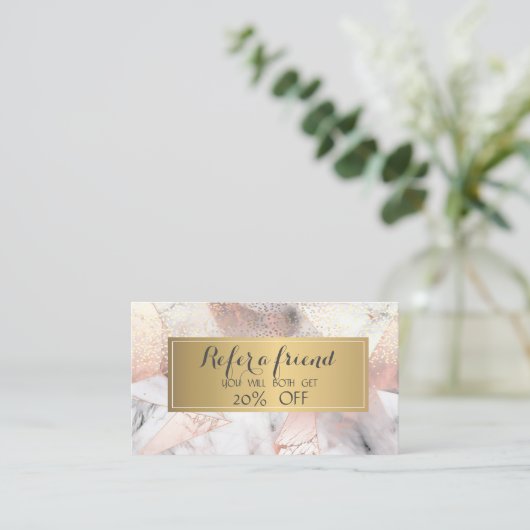 トレンディーバラ金ゴールド幾何大理石 紹介カード (スタンド正面)