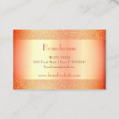 トレンディーバラ金ゴールド(ゴールデングリッター爪、 ネイル) 名刺 (裏面)