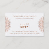 トレンディーバラ-金ゴールド曼荼羅 名刺 (裏面)