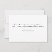 トレンディーバルク業務サンキューカード サンキューカード (裏面)