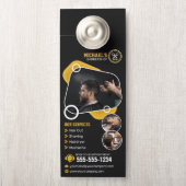 トレンディーバーバーショップヘアスタイリング理容師ショップヘアカット ドアノブサイン (ノブ)