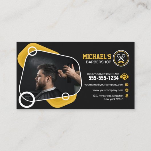 トレンディーバーバーショップヘアスタイリング理容師ショップヘアカット ロイヤリティカード (正面)