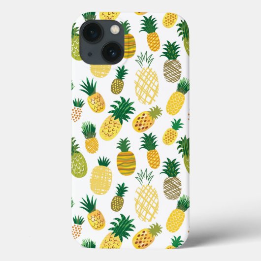 トレンディーパイナップルパターン Case-Mate iPhoneケース (裏面)