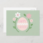 トレンディーパステルイースターポストカード ポストカード (正面/裏面)