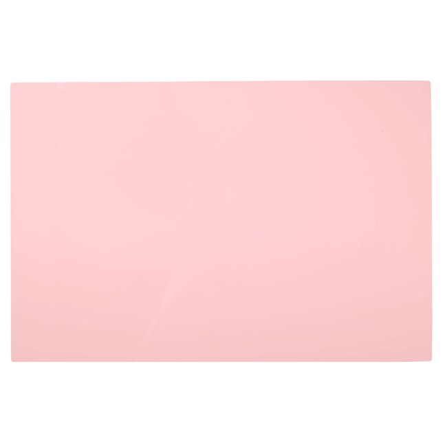 トレンディーパステルバラ無地のカラー メタルプリント (正面)