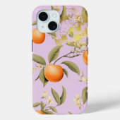 トレンディーパステルマウヴアプリコットフルーツアンドシック金ゴールド Case-Mate iPhoneケース (裏面)