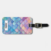 トレンディーパステルマーメイドスケール ラゲッジタグ (正面横)