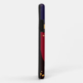 トレンディーパターンアクセサリー、黒い紫の抽象芸術 Case-Mate iPhoneケース (裏面/右)