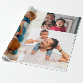 トレンディーパターン誕生日アップロード写真作成 ラッピングペーパー (アンロールド)