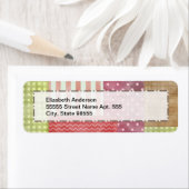 トレンディーパッチワークキルト ラベル (インサイチュ)