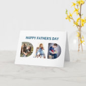 トレンディーパパスルーレターズ3写真父のデイカード カード (黄色い花)