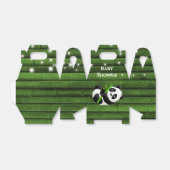 トレンディーパンダベアーバンブーベビーシャワー フェイバーボックス (折り畳みなし)