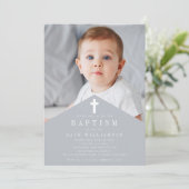 トレンディーパーソナライズされたの洗礼 招待状 (スタンド正面)
