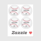 トレンディーパーソナライズされたの野球名と番号 シール (シート)