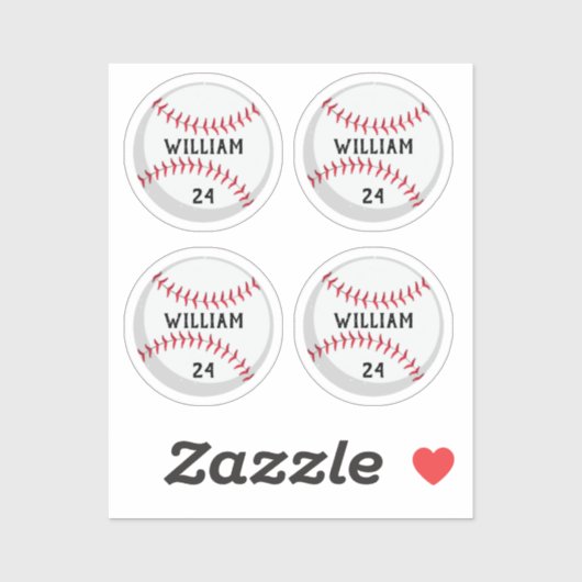 トレンディーパーソナライズされたの野球名と番号 シール (シート)