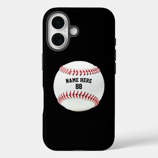 トレンディーパーソナライズされたの野球名と番号 Case-Mate iPhoneケース (裏面)