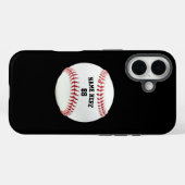 トレンディーパーソナライズされたの野球名と番号 Case-Mate iPhoneケース (裏面 (横))