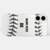 トレンディーパーソナライズされたの野球名と番号 Case-Mate iPhoneケース (裏面 (横))