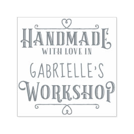 トレンディーパーソナライズされたはワークショップで愛で手作り セルフインキングスタンプ