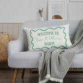 トレンディーパーソナライズされたグリーンハンドドロッドドームルームメイト アクセントクッション