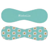 トレンディーパーソナライズされたデイジーティール（緑がかった色）ソフトボール ソフトボール (パネル)