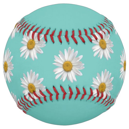 トレンディーパーソナライズされたデイジーティール（緑がかった色）ソフトボール ソフトボール
