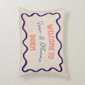 トレンディーパーソナライズされたピンクハンドドロッドドームルームメイト アクセントクッション (正面(垂直))