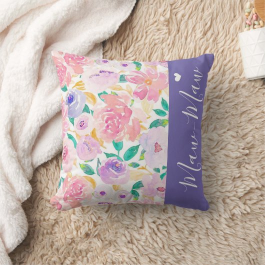 トレンディーパーソナライズされたフローラ クッション (ブランケット)