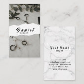 トレンディーパーソナライズされたヘアカット用名刺 名刺 (正面/裏面)