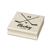 トレンディーパーソナライズされたホッケーのプレイヤー名の番号 ラバースタンプ (スタンプ)