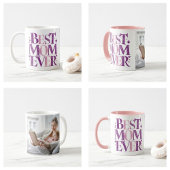 トレンディーパーソナライズされたママ写真マ最高のマ・エバー コーヒーマグカップ