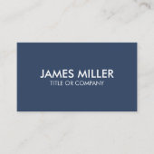 トレンディーパーソナライズされたモダンラグジュアリーホワイトアンドブルー 名刺 (正面)