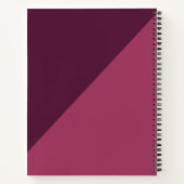 トレンディーパーソナライズされたモノグラムスタイリッシュラゲッジタグ ノートブック (裏面)