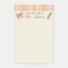 トレンディーパーソナライズされた先生4"x6"ポストイット・ノート ポストイット