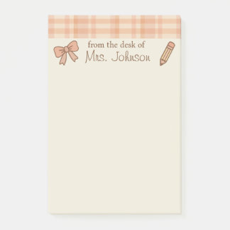 トレンディーパーソナライズされた先生4"x6"ポストイット・ノート ポストイット