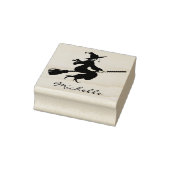 トレンディーパーソナライズされた名可愛い魔女ハロウィーン ラバースタンプ (スタンプ)